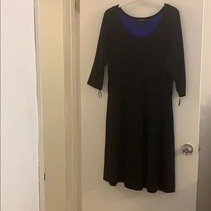 A brand new dress, never worn. Royal Blue/Black